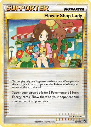 Pokemon TCG - Undaunted - Flower Shop Lady - 74/90