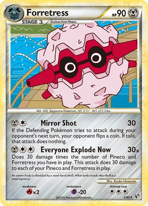 Pokemon TCG - Undaunted - Forretress - 3/90 - Reverse Holofoil