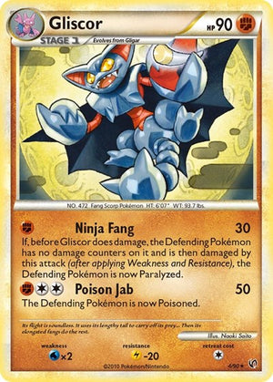 Pokemon TCG - Undaunted - Gliscor - 4/90 - Reverse Holofoil