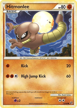 Pokemon TCG - Undaunted - Hitmonlee - 52/90 - Reverse Holofoil