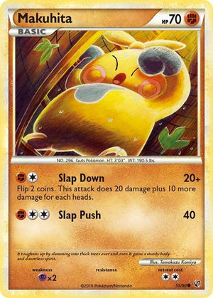 Pokemon TCG - Undaunted - Makuhita - 55/90 - Reverse Holofoil