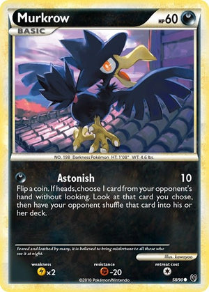 Pokemon TCG - Undaunted - Murkrow - 58/90