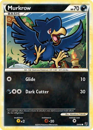 Pokemon TCG - Undaunted - Murkrow - 59/90