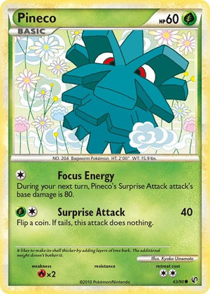 Pokemon TCG - Undaunted - Pineco - 63/90