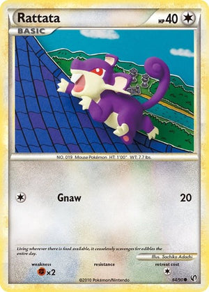 Pokemon TCG - Undaunted - Rattata - 64/90