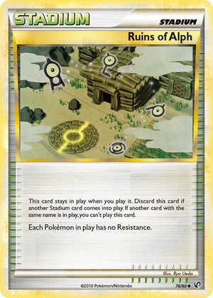 Pokemon TCG - Undaunted - Ruins Of Alph - 76/90 - Reverse Holofoil