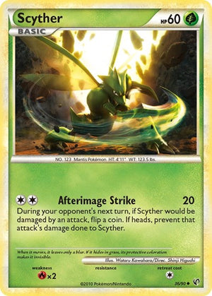 Pokemon TCG - Undaunted - Scyther - 36/90
