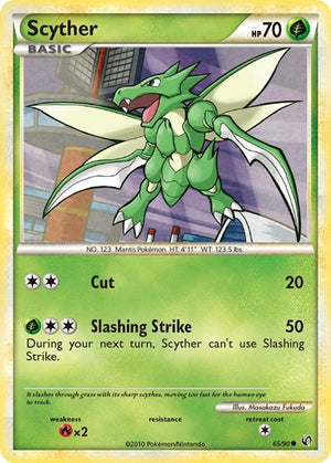 Pokemon TCG - Undaunted - Scyther - 65/90 - Reverse Holofoil