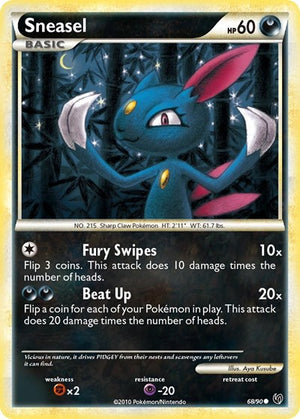 Pokemon TCG - Undaunted - Sneasel - 68/90 - Reverse Holofoil