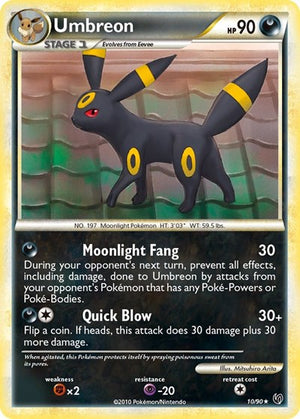 Pokemon TCG - Undaunted - Umbreon - 10/90 - Holofoil