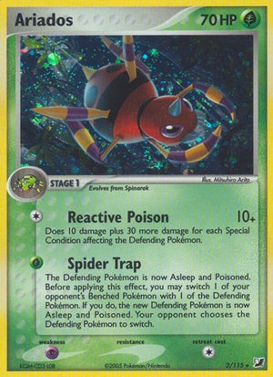 Pokemon TCG - EX Unseen Forces - Ariados - 2/115 - Holofoil