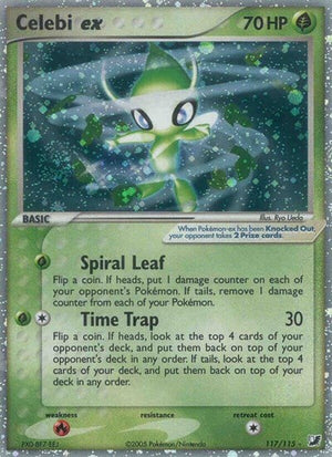 Pokemon TCG - EX Unseen Forces - Celebi ex - 117/115 - Holofoil