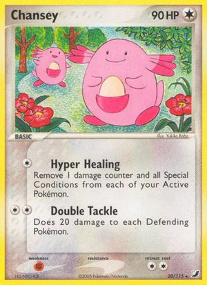 Pokemon TCG - EX Unseen Forces - Chansey - 20/115 - Reverse Holofoil
