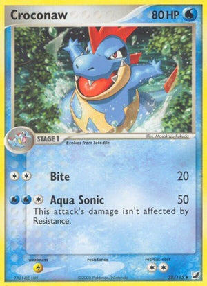 Pokemon TCG - EX Unseen Forces - Croconaw - 38/115