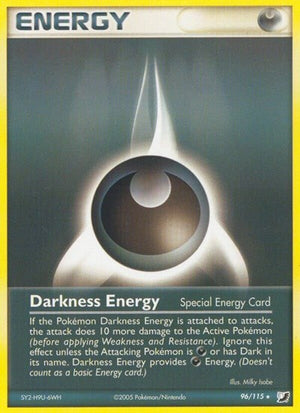 Pokemon TCG - EX Unseen Forces - Darkness Energy - 96/115 - Reverse Holofoil