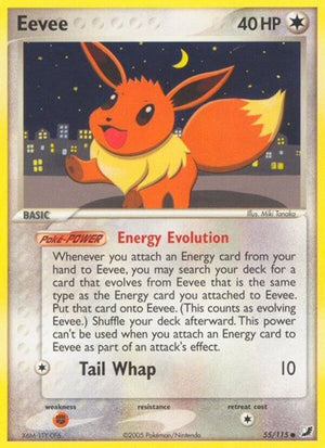Pokemon TCG - EX Unseen Forces - Eevee - 55/115