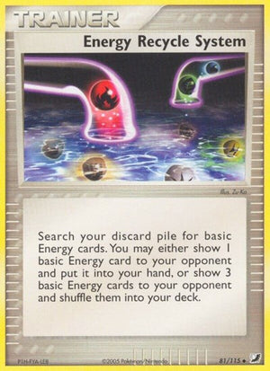 Pokemon TCG - EX Unseen Forces - Energy Recycle System - 81/115