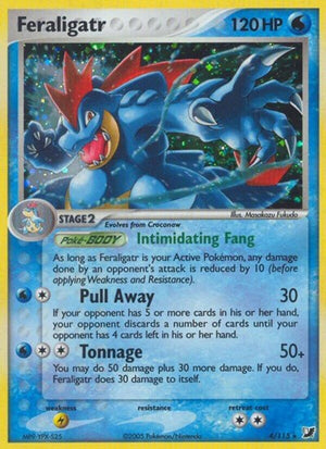 Pokemon TCG - EX Unseen Forces - Feraligatr - 4/115 - Reverse Holofoil