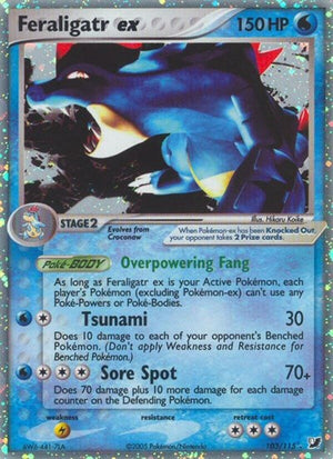 Pokemon TCG - EX Unseen Forces - Feraligatr ex - 103/115 - Holofoil