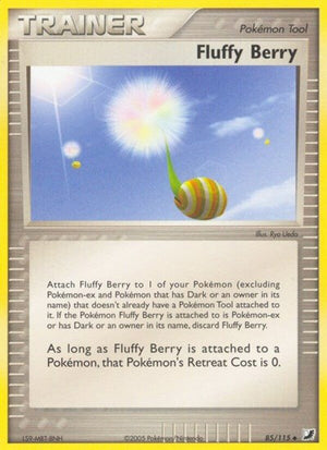 Pokemon TCG - EX Unseen Forces - Fluffy Berry - 85/115 - Reverse Holofoil