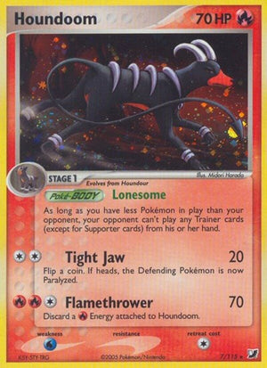 Pokemon TCG - EX Unseen Forces - Houndoom - 7/115 - Reverse Holofoil