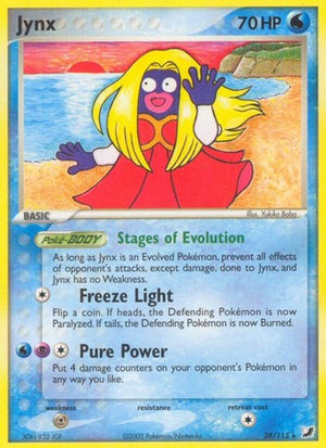 Pokemon TCG - EX Unseen Forces - Jynx - 28/115 - Reverse Holofoil