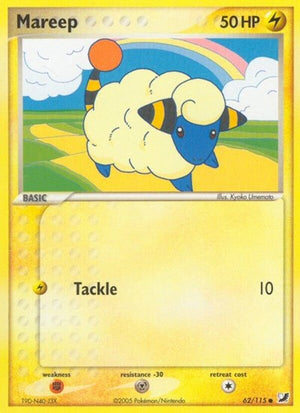 Pokemon TCG - EX Unseen Forces - Mareep - 62/115 - Reverse Holofoil