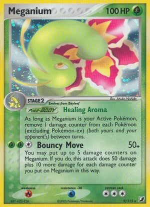 Pokemon TCG - EX Unseen Forces - Meganium - 9/115 - Reverse Holofoil