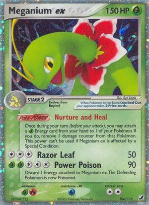 Pokemon TCG - EX Unseen Forces - Meganium ex - 106/115 - Holofoil