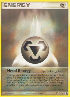 Pokemon TCG - EX Unseen Forces - Metal Energy - 97/115 - Reverse Holofoil