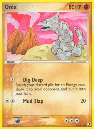 Pokemon TCG - EX Unseen Forces - Onix - 65/115