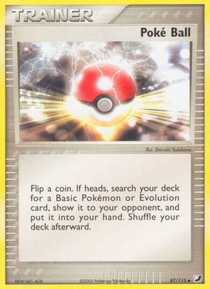 Pokemon TCG - EX Unseen Forces - Poke Ball - 87/115