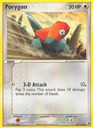 Pokemon TCG - EX Unseen Forces - Porygon - 69/115