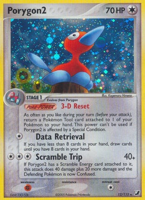 Pokemon TCG - EX Unseen Forces - Porygon2 - 12/115 - Reverse Holofoil