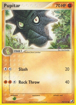 Pokemon TCG - EX Unseen Forces - Pupitar - 70/115 - Reverse Holofoil