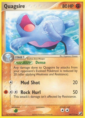 Pokemon TCG - EX Unseen Forces - Quagsire - 44/115 - Reverse Holofoil