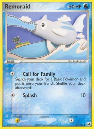 Pokemon TCG - EX Unseen Forces - Remoraid - 71/115
