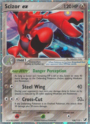 Pokemon TCG - EX Unseen Forces - Scizor ex - 108/115 - Holofoil