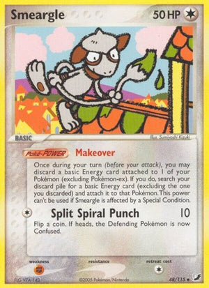 Pokemon TCG - EX Unseen Forces - Smeargle - 48/115