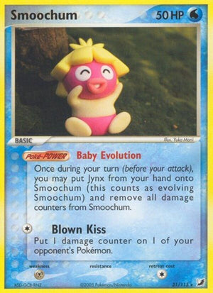 Pokemon TCG - EX Unseen Forces - Smoochum - 31/115 - Reverse Holofoil