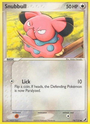 Pokemon TCG - EX Unseen Forces - Snubbull - 74/115