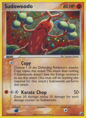 Pokemon TCG - EX Unseen Forces - Sudowoodo - 15/115 - Reverse Holofoil