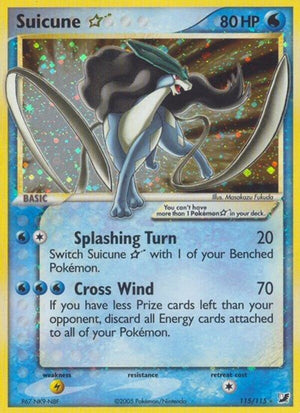 Pokemon TCG - EX Unseen Forces - Suicune Star - 115/115 - Holofoil
