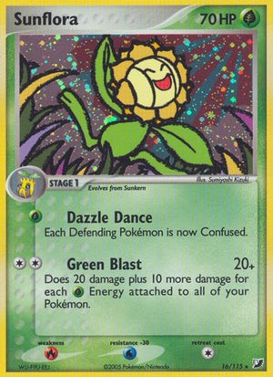 Pokemon TCG - EX Unseen Forces - Sunflora - 16/115 - Reverse Holofoil