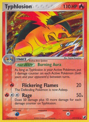 Pokemon TCG - EX Unseen Forces - Typhlosion - 17/115 - Reverse Holofoil