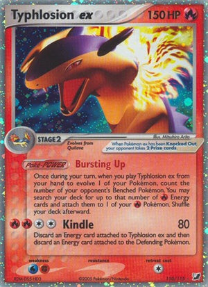 Pokemon TCG - EX Unseen Forces - Typhlosion ex - 110/115 - Holofoil