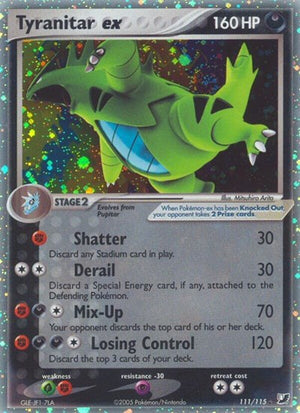 Pokemon TCG - EX Unseen Forces - Tyranitar ex - 111/115 - Holofoil