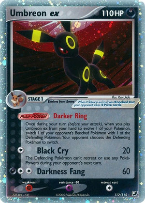 Pokemon TCG - EX Unseen Forces - Umbreon ex - 112/115 - Holofoil