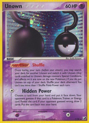 Pokemon TCG - EX Unseen Forces - Unown - ?/28 - Holofoil