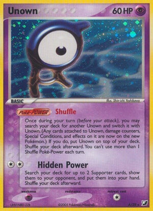 Pokemon TCG - EX Unseen Forces - Unown - A/28 - Holofoil